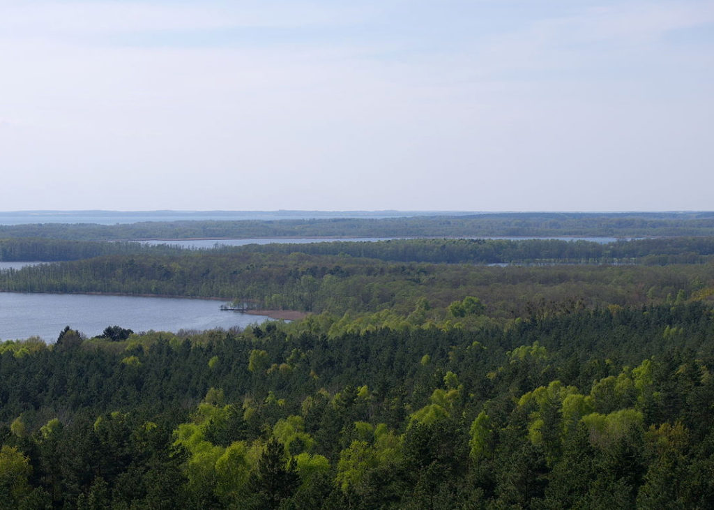Nationalpark mit Wald und See