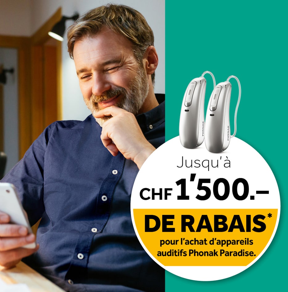 L’action spéciale vitalité auditive de Neuroth: un rabais pouvant aller jusqu’à CHF 1500.–